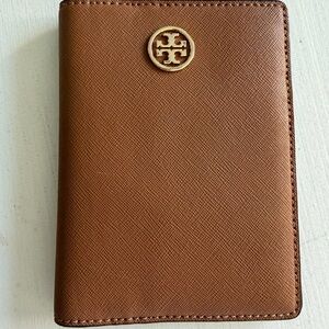 Tory Burch Tan Leather Passport Cover